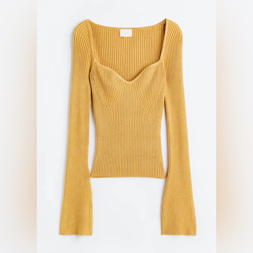 H&M Long Sleeve Rib-knit Sweater